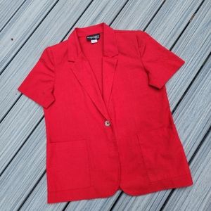 10p Red short sleeve Blazer